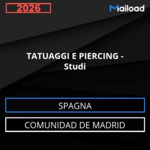 Base de datos de correos electrónicos: TATUAJES Y PIERCINGS – Estudios (Comunidad de Madrid – España)