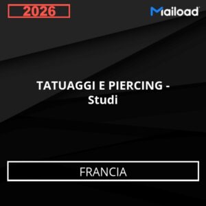 Base de datos de correos electrónicos: TATUAJES Y PIERCINGS – Estudios (Francia)