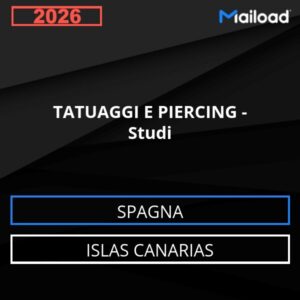 Base de datos de correos electrónicos: TATUAJES Y PIERCINGS – Estudios (Islas Canarias – España)