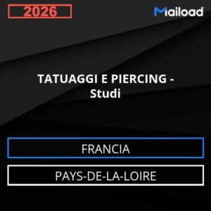 Base de datos de correos electrónicos: TATUAJES Y PIERCINGS – Estudios (Países del Loira – Francia)