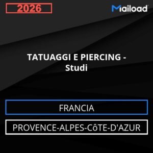 Base de datos de correos electrónicos: TATUAJES Y PIERCINGS – Estudios (Provenza-Alpes-Costa Azul – Francia)