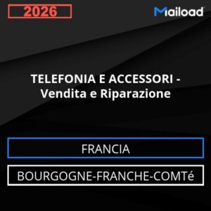 Base de datos de correo electrónico TELEFONÍA Y ACCESORIOS – Venta y reparación (Borgoña-Franco Condado – Francia)