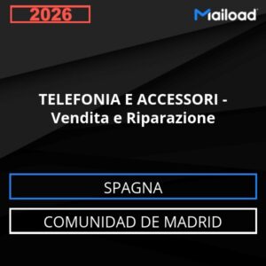 Base de datos de correo electrónico TELEFONÍA Y ACCESORIOS – Venta y reparación (Comunidad de Madrid – España)
