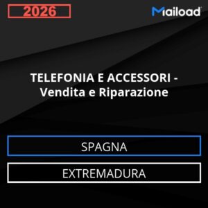 Base de datos de correo electrónico TELEFONÍA Y ACCESORIOS – Venta y reparación (Extremadura – España)
