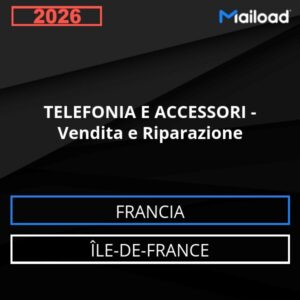 Base de datos de correo electrónico TELEFONÍA Y ACCESORIOS – Venta y reparación (Île-de-France – Francia)