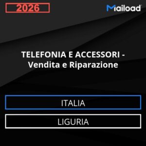 Base de datos de correo electrónico TELEFONÍA Y ACCESORIOS – Venta y reparación (Liguria – Italia)