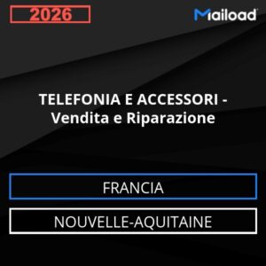 Base de datos de correo electrónico TELEFONÍA Y ACCESORIOS – Venta y reparación (Nueva Aquitania – Francia)