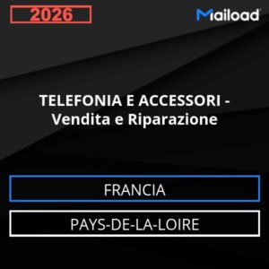 Base de datos de correo electrónico TELEFONÍA Y ACCESORIOS – Venta y reparación (Países del Loira – Francia)