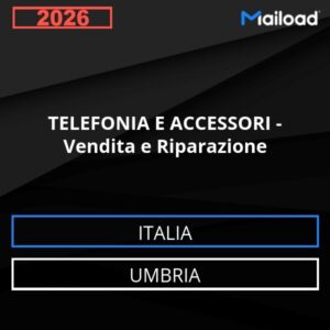 Base de datos de correo electrónico TELEFONÍA Y ACCESORIOS – Venta y reparación (Umbría – Italia)