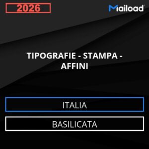 Database Email TIPOGRAFIE – STAMPA – AFFINI (Basilicata – Italia)