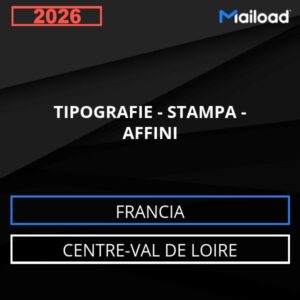 Database Email TIPOGRAFIE – STAMPA – AFFINI (Centre-Val de Loire – Francia)