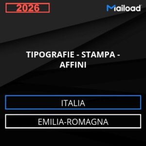 Database Email TIPOGRAFIE – STAMPA – AFFINI (Emilia-Romagna – Italia)