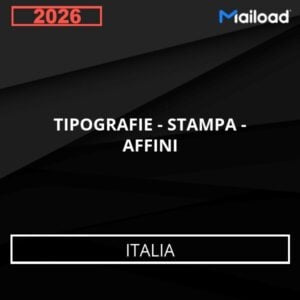 Base de Datos de Correo Electrónico TIPOGRAFIE – STAMPA – AFFINI (Italia)