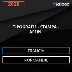 Database Email TIPOGRAFIE – STAMPA – AFFINI (Normandie – Francia)