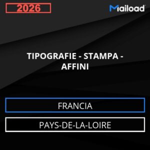 Database Email TIPOGRAFIE – STAMPA – AFFINI (Pays-de-la-Loire – Francia)