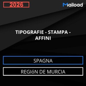 Database Email TIPOGRAFIE – STAMPA – AFFINI (Región de Murcia – Spagna)