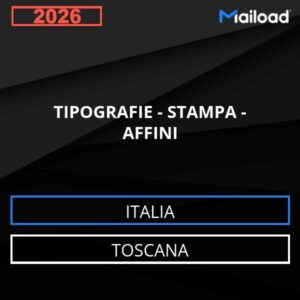 Database Email TIPOGRAFIE – STAMPA – AFFINI (Toscana – Italia)