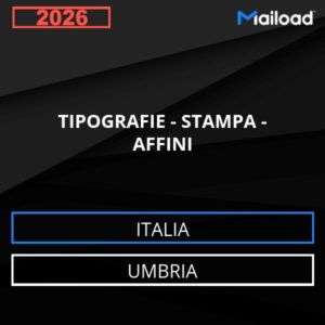 Database Email TIPOGRAFIE – STAMPA – AFFINI (Umbria – Italia)