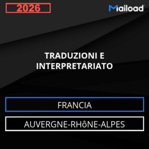Database Email TRADUZIONI E INTERPRETARIATO (Auvergne-Rhône-Alpes – Francia)