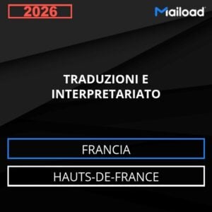 Database Email TRADUZIONI E INTERPRETARIATO (Hauts-de-France – Francia)