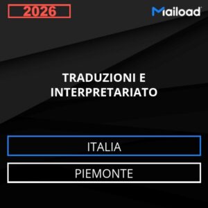 Database Email TRADUZIONI E INTERPRETARIATO (Piemonte – Italia)