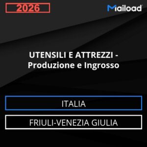 Database Email UTENSILI E ATTREZZI – Produzione e Ingrosso (Friuli-Venezia Giulia – Italia)