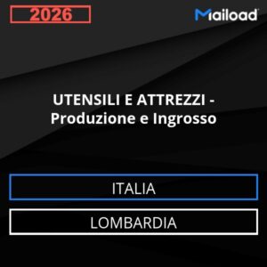 Database Email UTENSILI E ATTREZZI – Produzione e Ingrosso (Lombardia – Italia)