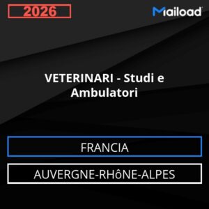 Database Email VETERINARI – Studi e Ambulatori (Auvergne-Rhône-Alpes – Francia)