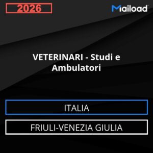Database Email VETERINARI – Studi e Ambulatori (Friuli-Venezia Giulia – Italia)
