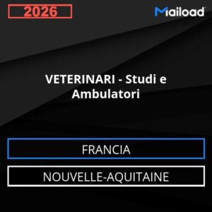 Database Email VETERINARI – Studi e Ambulatori (Nouvelle-Aquitaine – Francia)