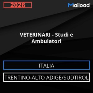 Database Email VETERINARI – Studi e Ambulatori (Trentino-Alto Adige/Sudtirol – Italia)