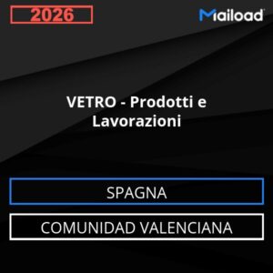 Database Email VETRO – Prodotti e Lavorazioni (Comunidad Valenciana – Spagna)