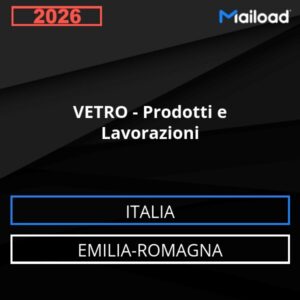 Database Email VETRO – Prodotti e Lavorazioni (Emilia-Romagna – Italia)