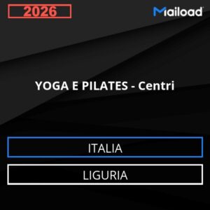 Database Email YOGA E PILATES – Centri (Liguria – Italia)