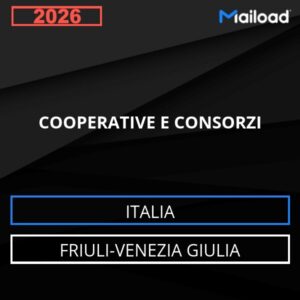 Database Email COOPERATIVE E CONSORZI (Friuli-Venezia Giulia – Italia)