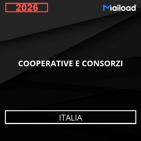 Email Database COOPERATIVE E CONSORZI Italia