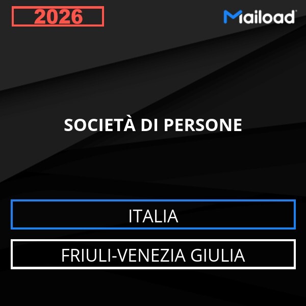 Email Database SOCIETÀ DI PERSONE Friuli-Venezia Giulia